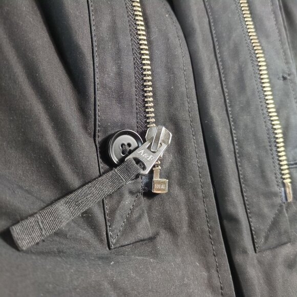 Abercrombie & Fitch Black Hooded Parka Coat Mens XS NWT Winter Streetwear Jacket - Picture 8 of 10